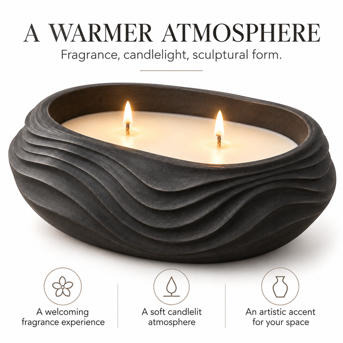 Contour Sculptural Candle