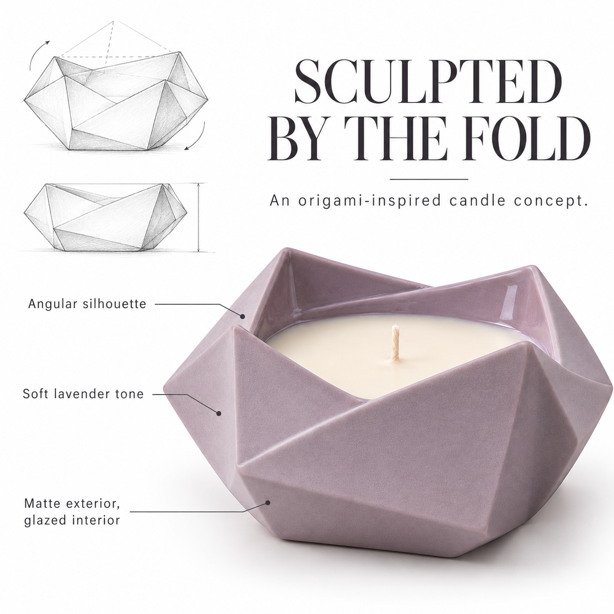 Geometric Scented Candle