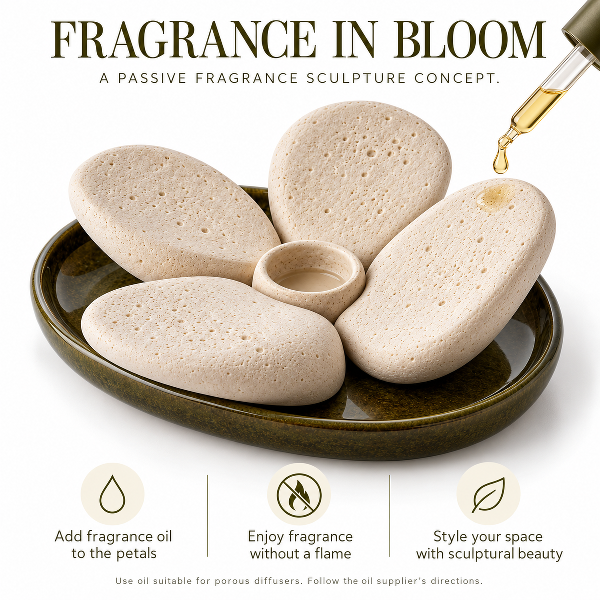 Flower Ceramic Oil Diffuser