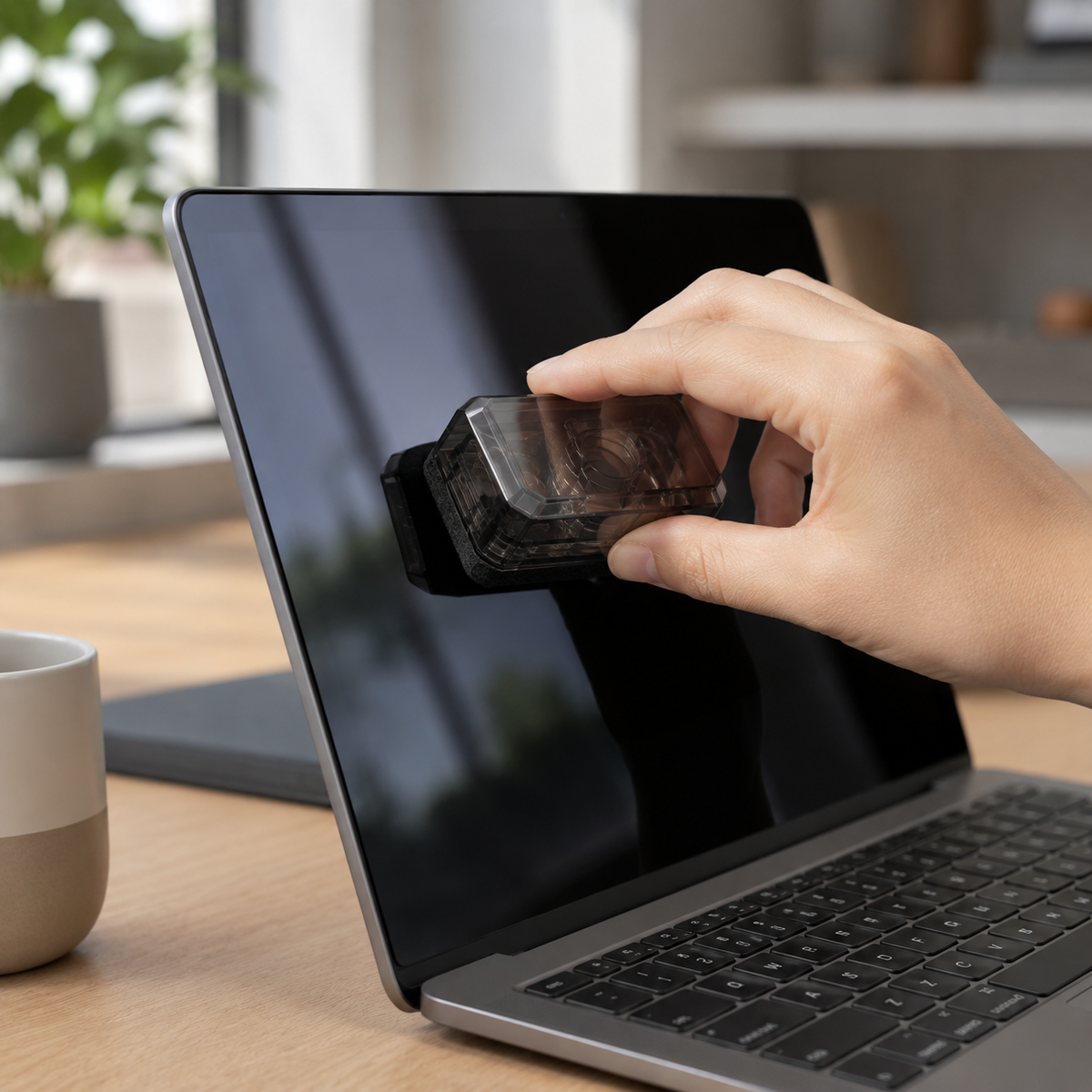Transparent Reusable Screen Cleaner for Phones & Laptops