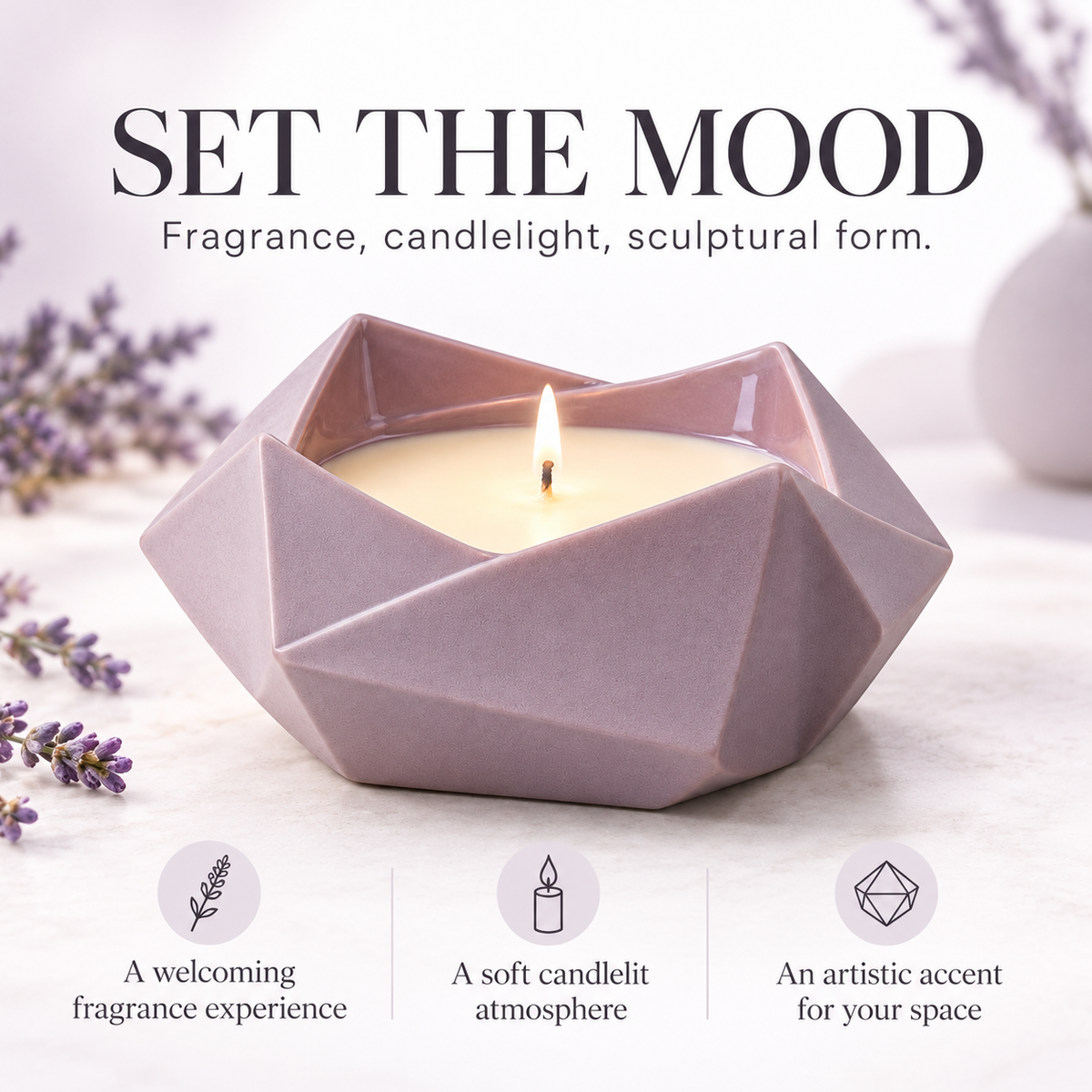 Geometric Scented Candle