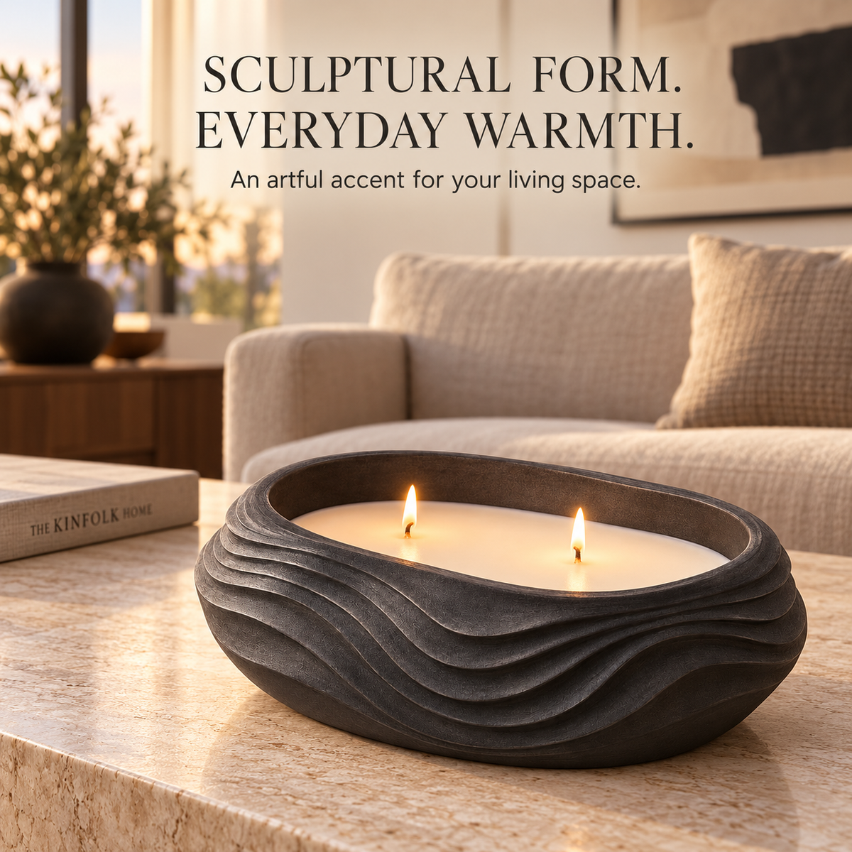 Contour Sculptural Candle