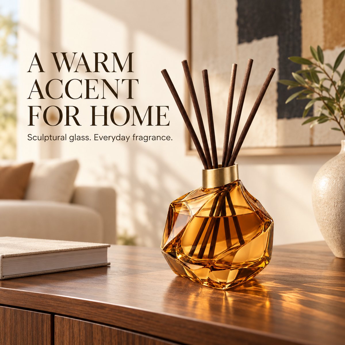 Amber Facet Reed Diffuser