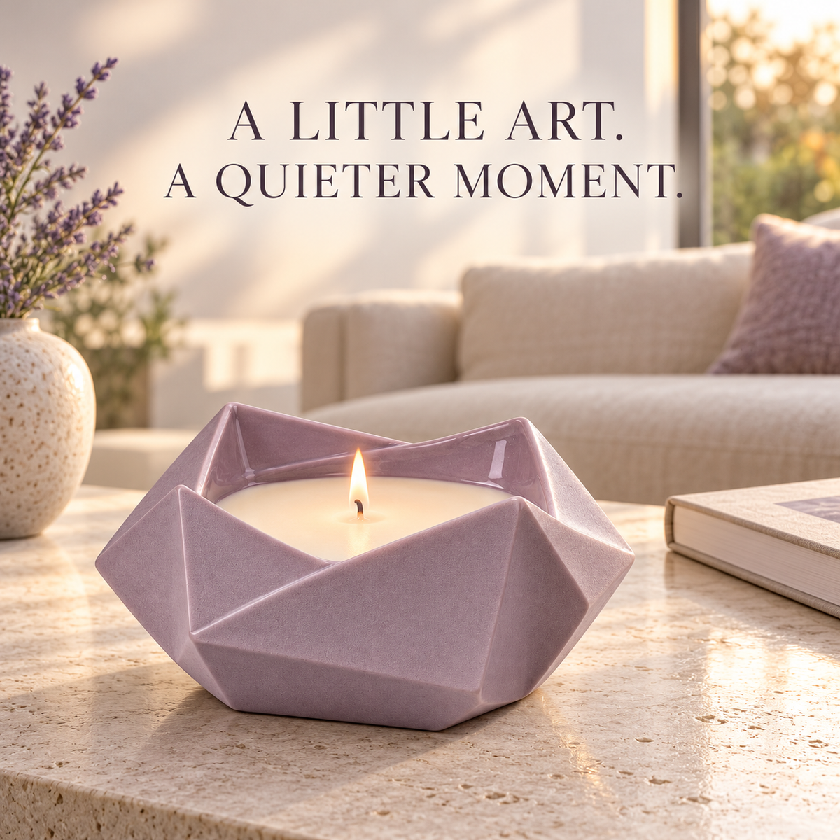 Geometric Scented Candle