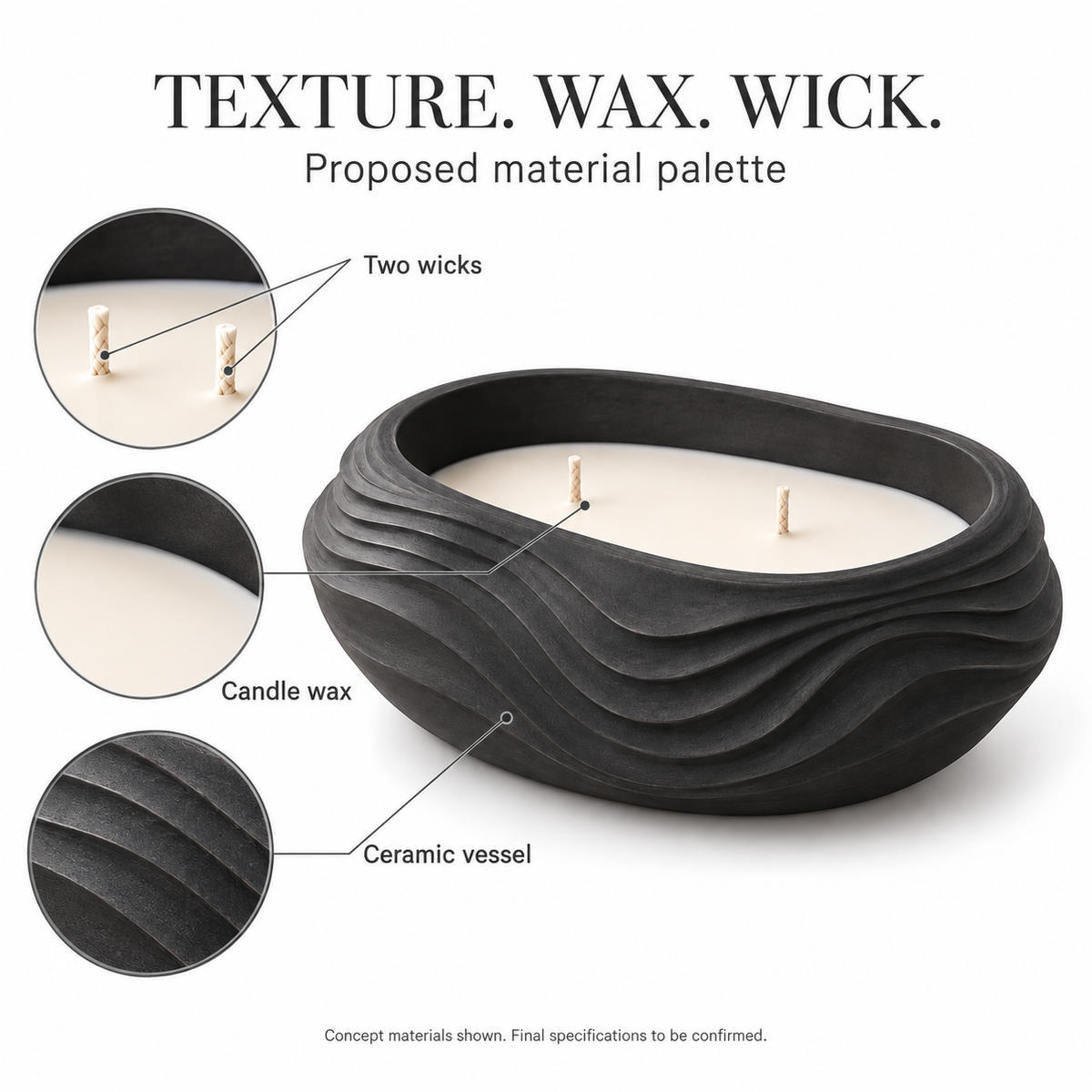 Contour Sculptural Candle